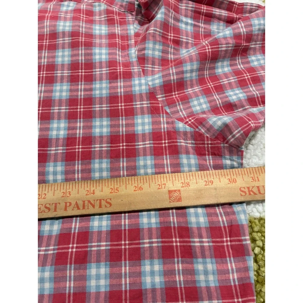 Polo Ralph Lauren Blake Mens XXL Red Plaid Button Down Long Sleeve Cotton‎ Shirt
